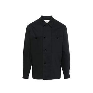 Lemaire Black Virgin Wool Men's Coat